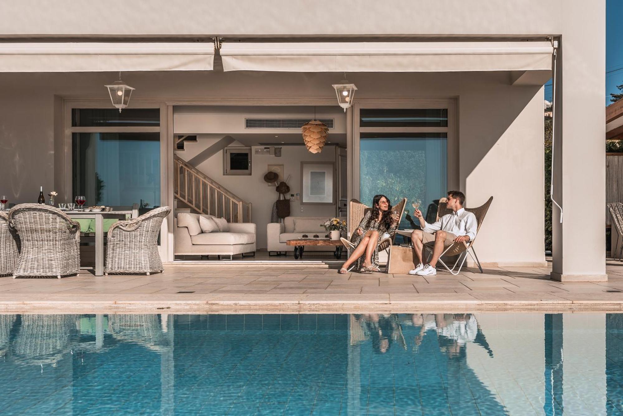 Sk Place Luxury Seafront Villas Chania Almirida Екстериор снимка
